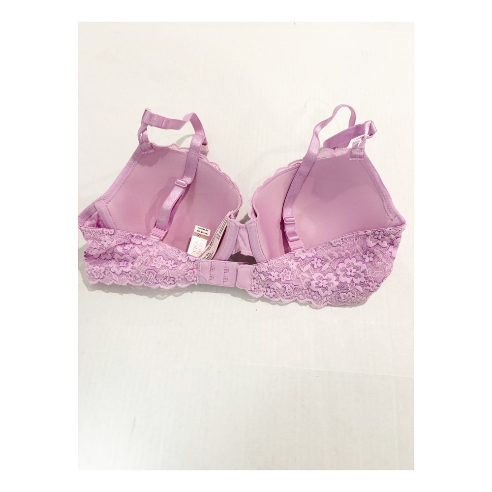 Victorias Secret Dream Angels Demi Bra Lilac Floral Lace Lightly Lined 36C - Picture 3 of 4
